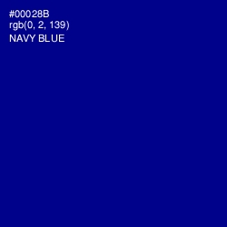 #00028B - Navy Blue Color Image